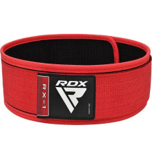 Пояс для бодібілдингу RDX RX1 - червоний/ розмір XL