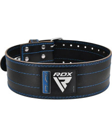 Пояс для пауерліфтингу RDX RD1 шкіряний Blue XL