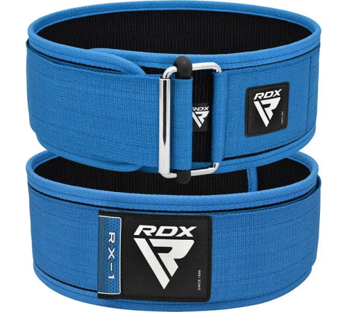 Пояс для бодібілдингу RDX RX1 - синій/ розмір XL
