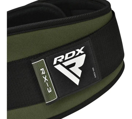 Пояс для бодібілдингу неопреновий RDX RX3 EVA Curve - зелений/ розмір M