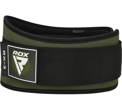 Пояс для бодібілдингу неопреновий RDX RX3 EVA Curve - зелений/ розмір S