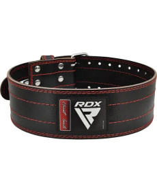 Пояс для пауерліфтингу шкіряний RDX RD1 - червоний/ розмір M
