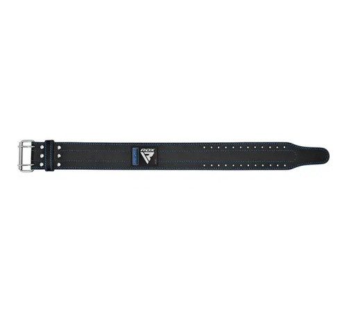 Пояс для пауерліфтингу RDX RD1 шкіряний Blue L
