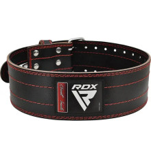 Пояс для пауерліфтингу шкіряний RDX RD1 - червоний/ розмір XL