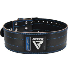 Пояс для пауерліфтингу RDX RD1 шкіряний Blue M