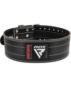 Пояс для пауерліфтингу шкіряний RDX RD1 - білий/ розмір XL