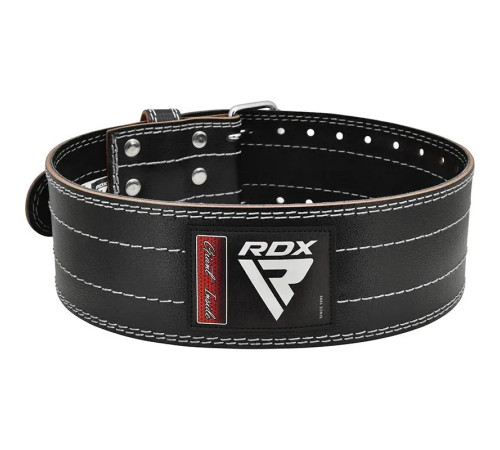 Пояс для пауерліфтингу шкіряний RDX RD1 - білий/ розмір XL