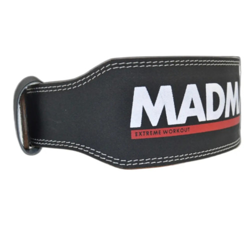 Пояс для бодібілдингу шкіряний MadMax MFB-245 - чорний/ розмір S