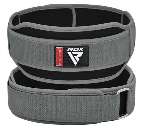 Пояс для бодібілдингу неопреновий RDX RX5 Double - сірий/ розмір S