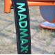 Пояс для бодібілдингу шкіряний MadMax MFB-301 Suede Single Prong - чорно-зелений/ розмір XL