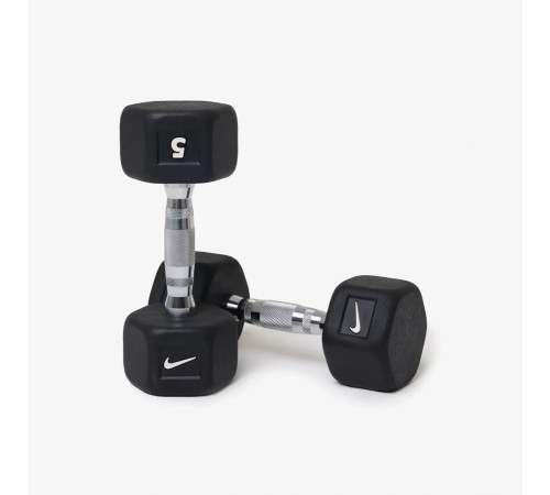 Лавка плоска Nike Rolling Weight Bench з гантелями Nike Hex Dumbbell