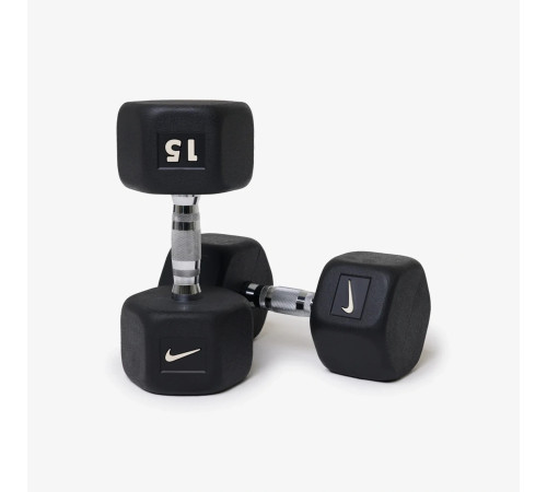 Лавка плоска Nike Rolling Weight Bench з гантелями Nike Hex Dumbbell