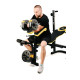 Набір Besport PowerPro 109 кг з прямим грифом та лавою WB-004