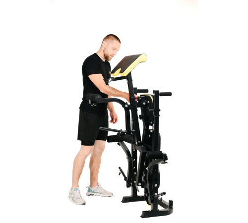 Набір Besport PowerPro 89 кг з прямим грифом та лавою Besport WB-004