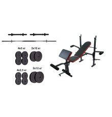 Лава з тренажерами + набір силовий на 90 кг RN-Sport