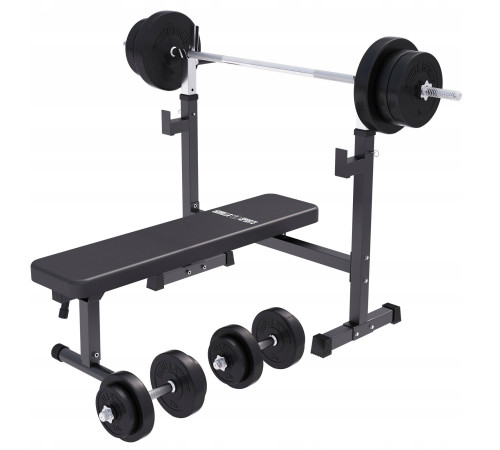 Лава Gorilla Sports 3 в 1 зі штангою та гантелями 70 кг