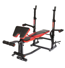 Лавка для жиму York Fitness ASPIRE 220 з стійкою для штанги та партою Скотта