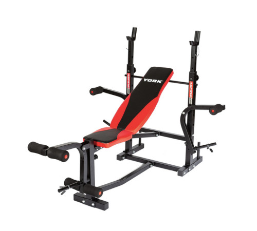 Лавка для жиму York Fitness ASPIRE 220 з стійкою для штанги та партою Скотта