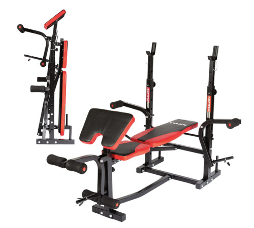 Лавка для жиму York Fitness ASPIRE 220 з стійкою для штанги та партою Скотта