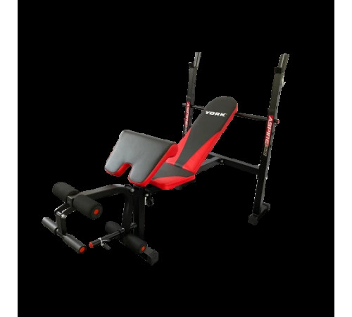 Лавка для жиму York Fitness ASPIRE 320 з стійкою для штанги та партою Скотта