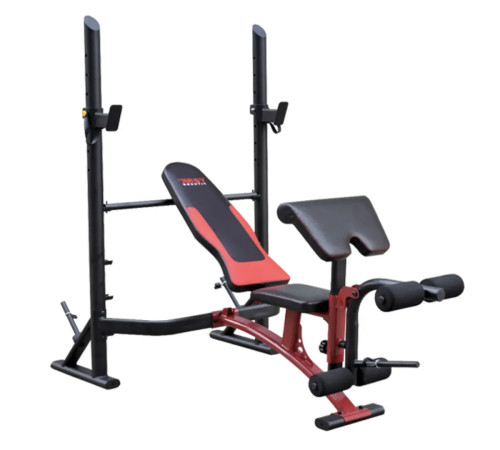 Лавка для жиму York Fitness ASPIRE 320 з стійкою для штанги та партою Скотта