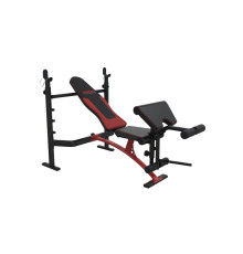 Лавка для жиму York Fitness Delta Pro 1000 з стійкою для штанги та партою Скотта