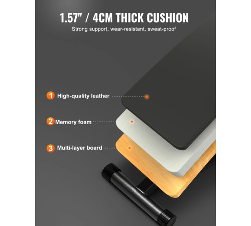 Багатофункціональна тренажерна лава VEVOR TL906