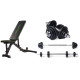 Лава регульована Tunturi Utility Bench UB40 з гантелями 3 в 1 Tunturi BAR 20 кг