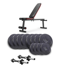 Лава Hop-Sport HS-1010 Pro з гантелями Elitum Titan 2 х 26 кг