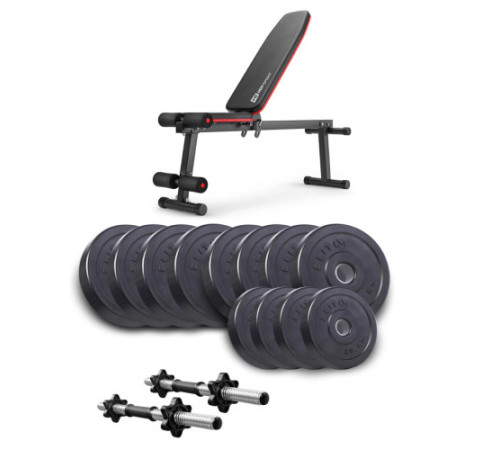 Лава Hop-Sport HS-1010 Pro з гантелями Elitum Titan 2 х 26 кг