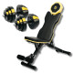 Набір лави регульованої Besport WB-002 з гантелями PowerPro 2 х 18,5 кг