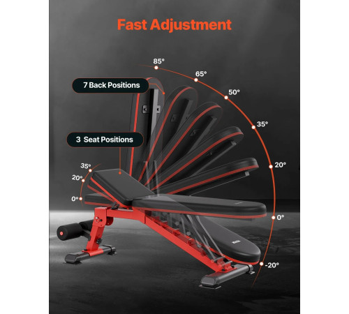 Багатофункціональна тренажерна лава VEVOR SJ602