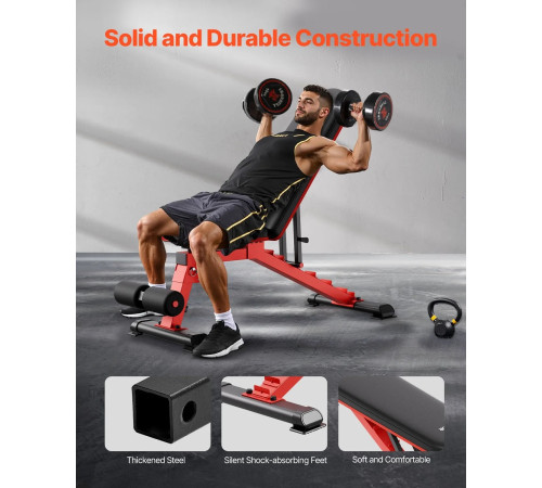 Багатофункціональна тренажерна лава VEVOR SJ602