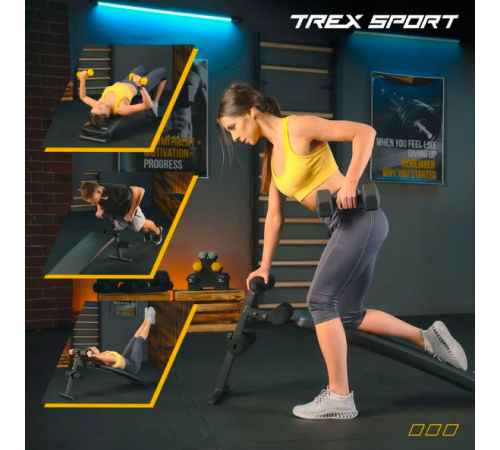 Лавка тренувальна Trex Sport TX-050B для преса Лавка тренувальна Trex Sport TX-050B для преса