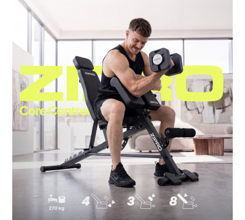 Лава багатофункціональна Zipro Core Control з партою Скотта