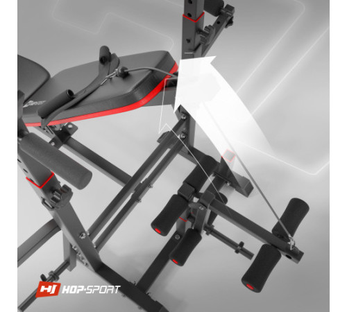 Лава тренувальна Hop-Sport HS-1075 Pro із партою Скотта