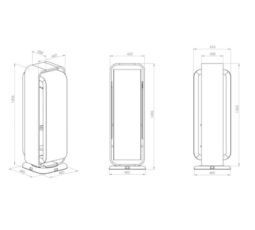 Тренувальна вежа NOHRD StepTower Shadow ST-NH-36.105, темний ясен