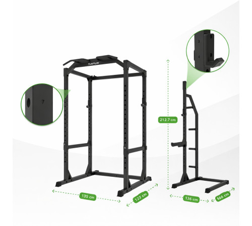 Рама силова Tunturi PR60 Power Rack чорна