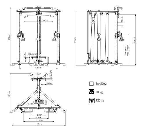Верхня та нихня тяга Marbo Sport MS-W106 2.0