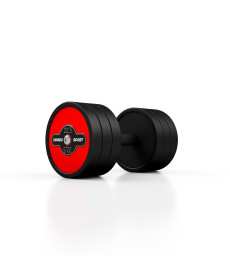 Гантель прогумована Marbo Sport 22,5 кг червона
