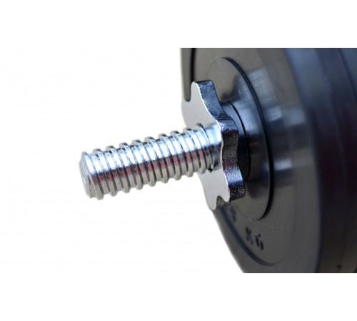 Гантелі розбірні прогумовані Rn-Sport RN_OD2х11 2 х 11 кг