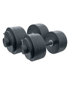 Гантелі розбірні прогумовані RN-Sport 2 х 51 кг