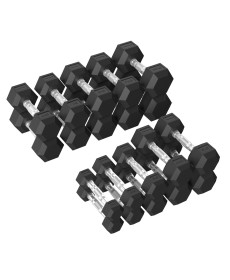 Набір гантелей Tunturi Platinum Hex Rubber 1–10 кг
