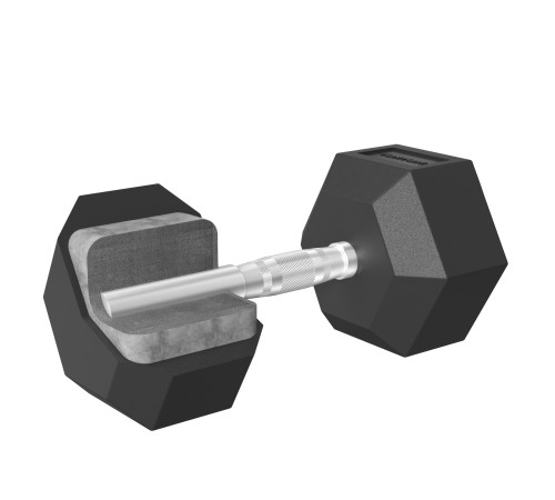 Набір гантелей Tunturi Platinum Hex Rubber 1–10 кг