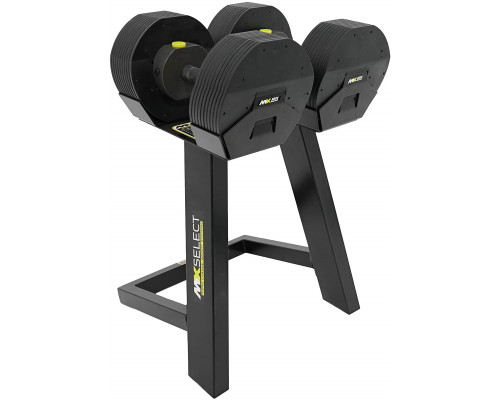 Гантелі регульовані MX SELECT MX85 Dumbbell 5,6 - 38,6 КГ + ПІДСТАВКА