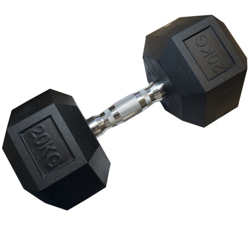 Гантель шестигранна KUBISPORT 20 кг