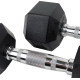 Гантель прогумована UnderFit ‎‎UF52 27,5 кг