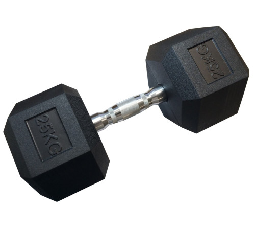 Гантель шестигранна KUBISPORT 25 кг