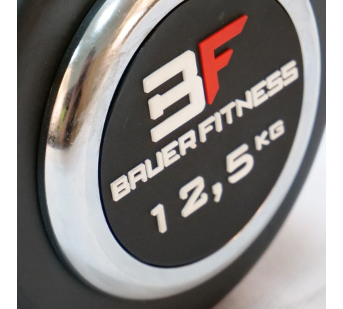 Прогумована фіксована 12,5 кг Bauerfitness AC-1245