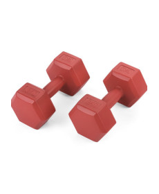 Набір гантелей композитних Gymtek 2х3 кг червоний